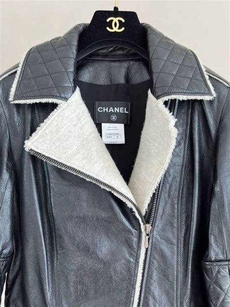 chanel leather jacket with fur collar|chanel jacket cost.